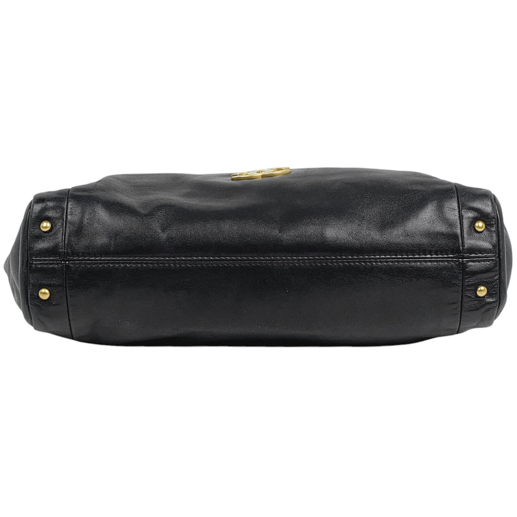 シャネル ココマーク チェーン ハンドバッグ ショルダーバッグ ハンドバッグ レザー ブラック レディース 【中古】brbag