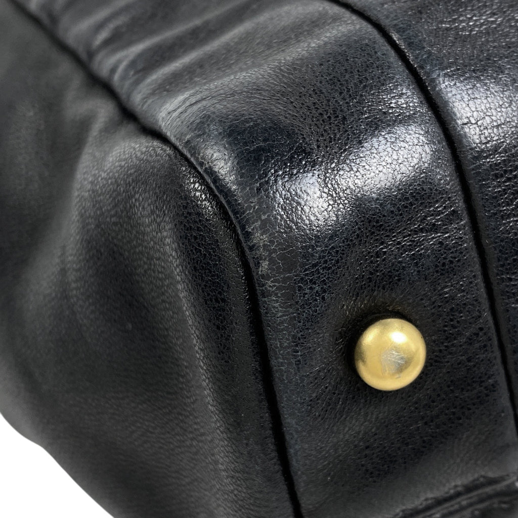 シャネル ココマーク チェーン ハンドバッグ ショルダーバッグ ハンドバッグ レザー ブラック レディース 【中古】brbag