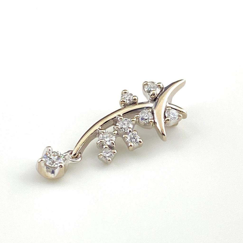 メレダイヤ ペンダントトップ WG ホワイトゴールド ペンダントトップ K18 WG ダイヤモンド レディース 【中古】nbjwl