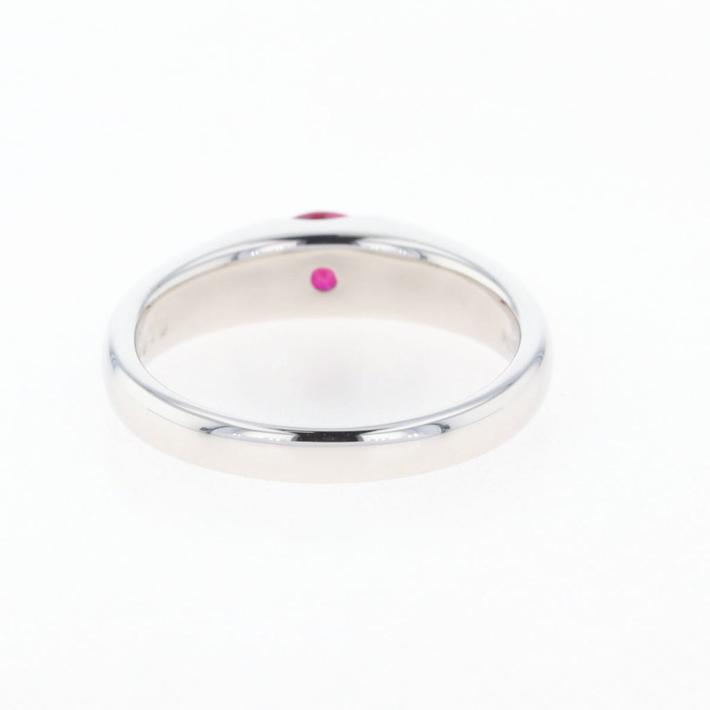 ルビー デザインリング プラチナ 指輪 メレダイヤ リング 12号 Pt900 ルビー ダイヤモンド レディース 【中古】nbjwl