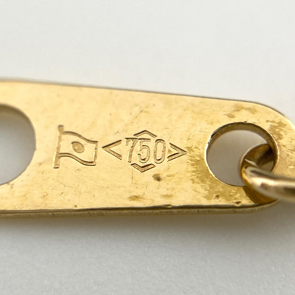 クロスモチーフ デザインネックレス YG イエローゴールド プラチナ ペンダント ダイヤモンド 十字架 ネックレス K18 750 Pt900 レディース 【中古】nbjwl