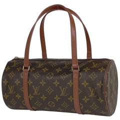 ルイ・ヴィトン パピヨン 30 バレルバッグ 筒型 旧旧型 ハンドバッグ モノグラム ブラウン M51365 レディース 【中古】brbag