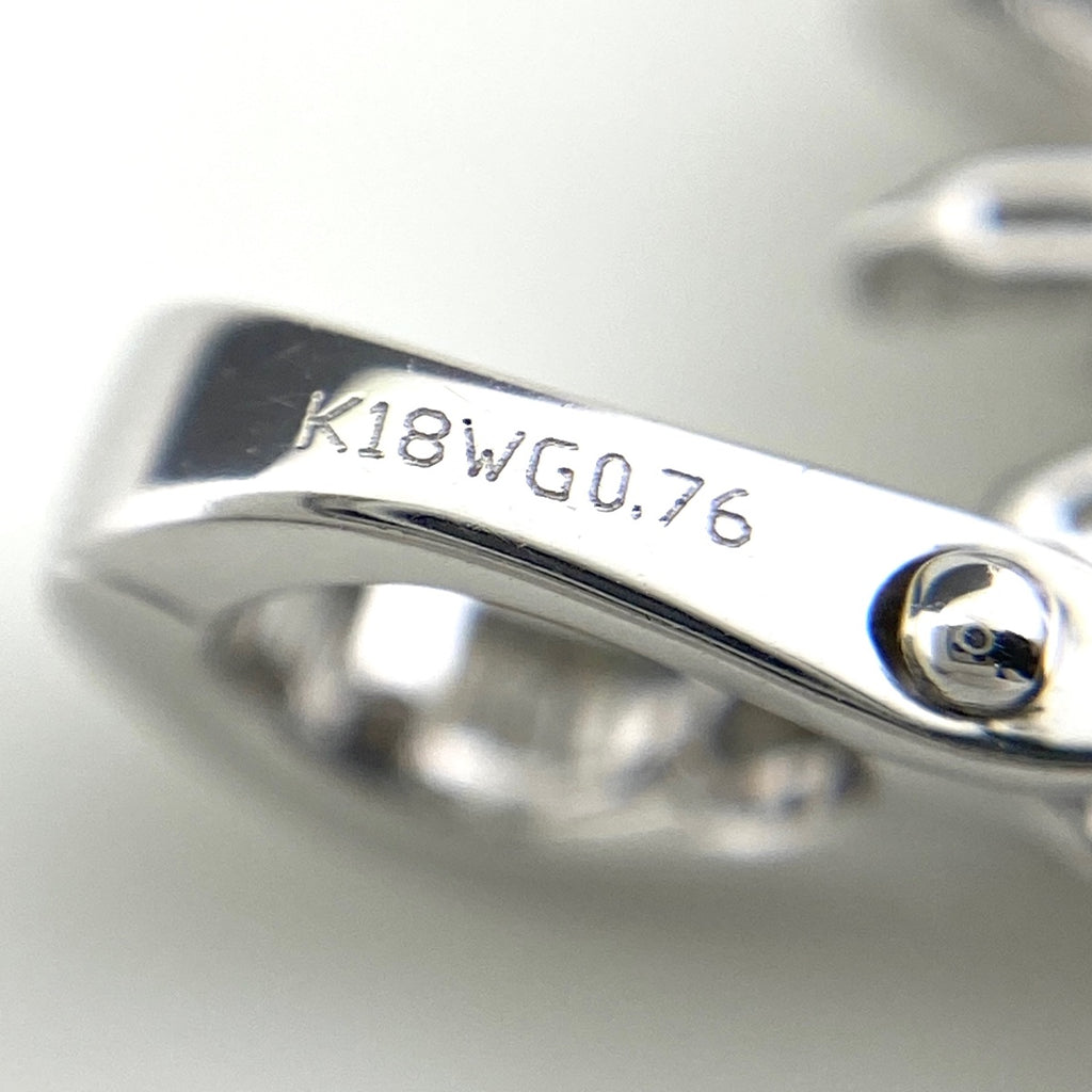 フラワーモチーフ ペンダントトップ WG ホワイトゴールド ペンダント 花 ペンダントトップ K18 WG ダイヤモンド レディース 【中古】nbjwl