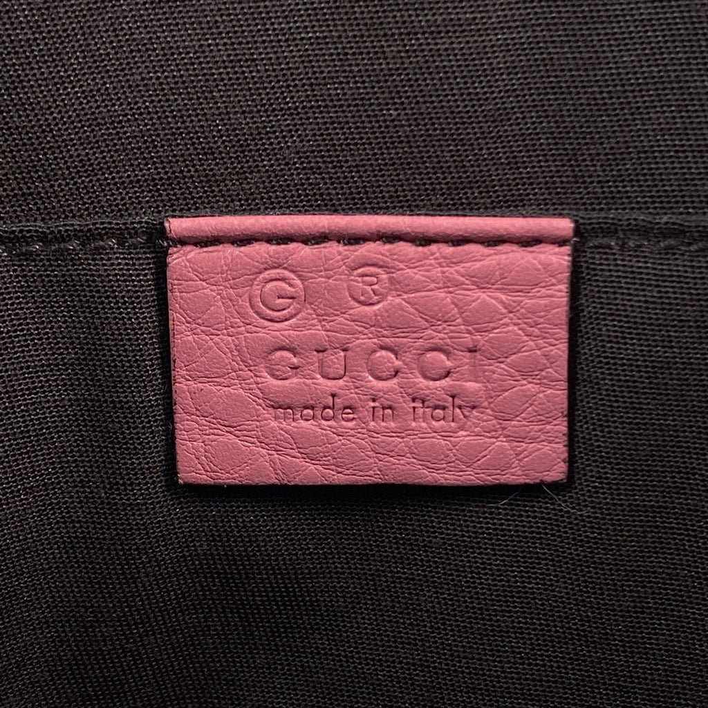 グッチ バンブー クラッチバッグ 竹 タッセル フリンジ セカンドバッグ クラッチバッグ レザー ピンク 376858 レディース 【中古】brbag