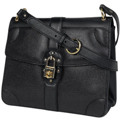 サルヴァトーレフェラガモ ガンチーニ ショルダーバッグ レザー ブラック 4893 レディース 【中古】brbag