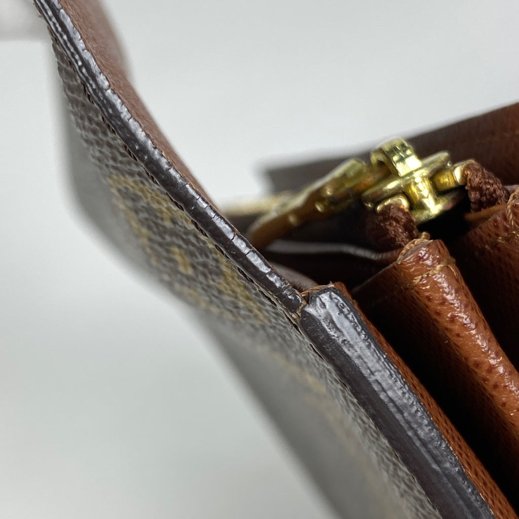ルイ・ヴィトン ポルトフォイユ サラ 札入れ 小銭入れ 二つ折り 長財布 モノグラム ブラウン M61734 レディース 【中古】brbag