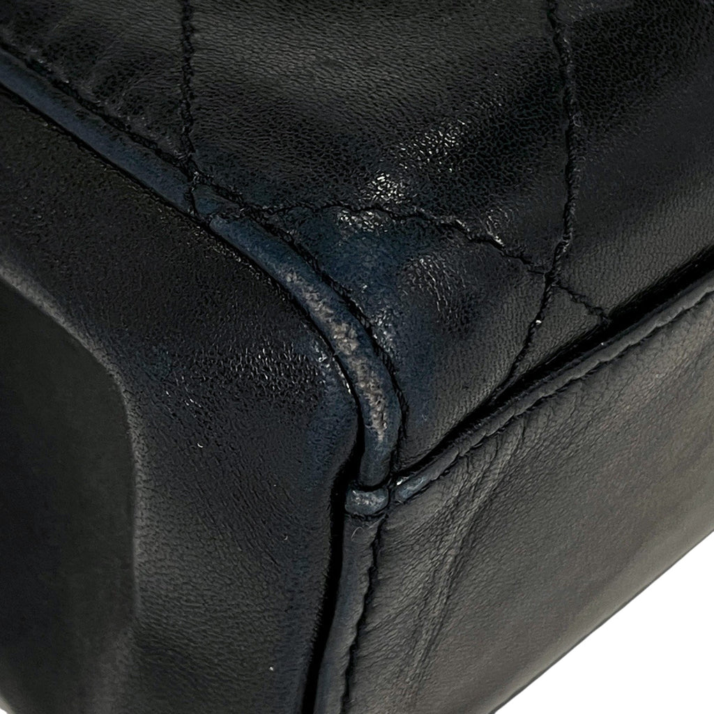 シャネル ココマーク チェーン ショルダーバッグ ターンロック ショルダーバッグ レザー ブラック レディース 【中古】brbag