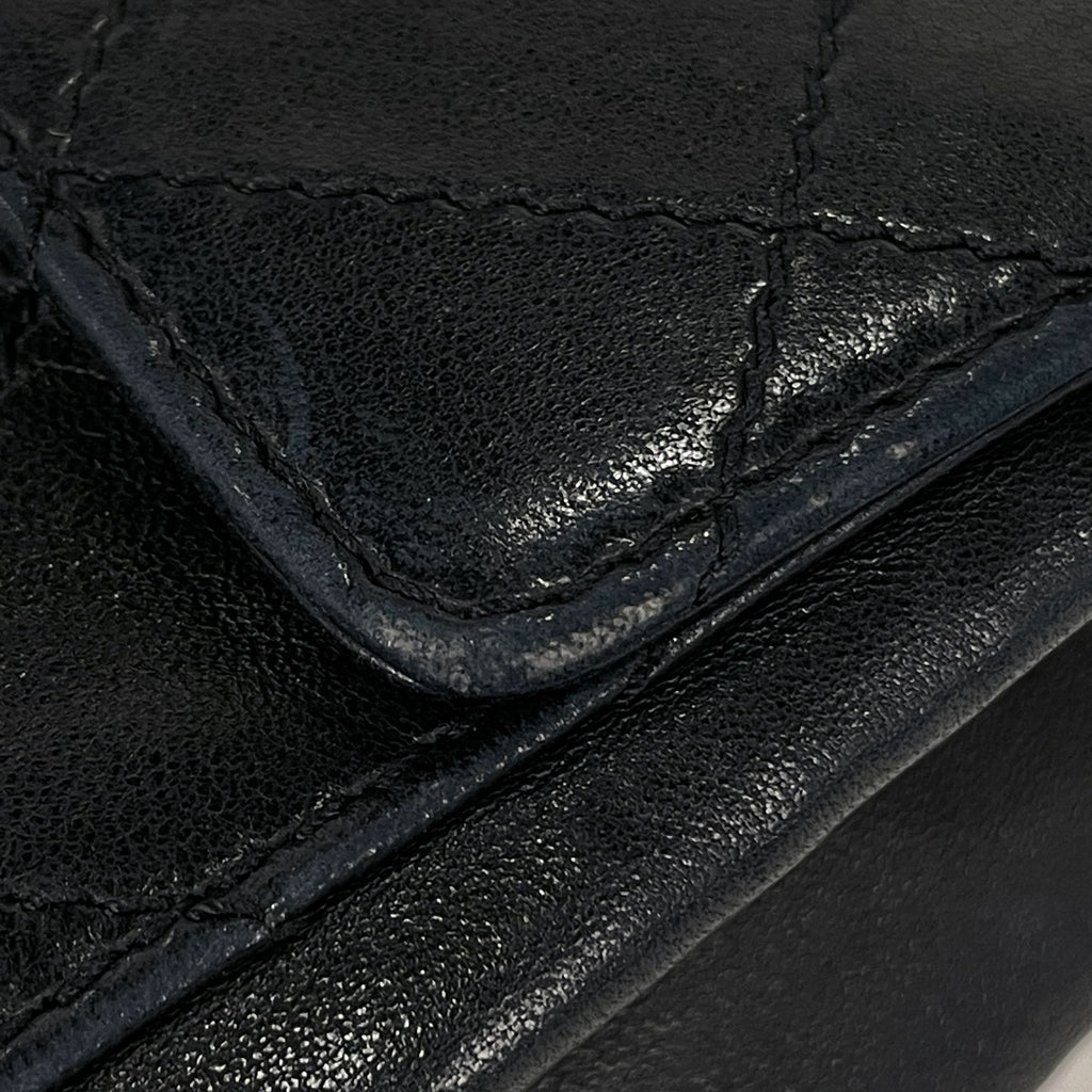 シャネル ココマーク チェーン ショルダーバッグ ターンロック ショルダーバッグ レザー ブラック レディース 【中古】brbag
