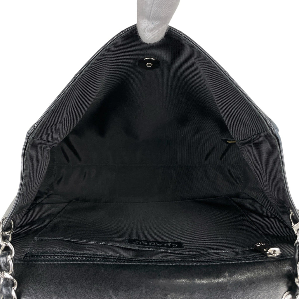シャネル ココマーク チェーン ショルダーバッグ ターンロック ショルダーバッグ レザー ブラック レディース 【中古】brbag
