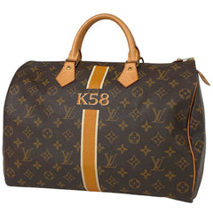 ルイ・ヴィトン スピーディ 35 ボストンバッグ 通勤 パーソナライズ ハンドバッグ モノグラム ブラウン M41524 レディース 【中古】brbag