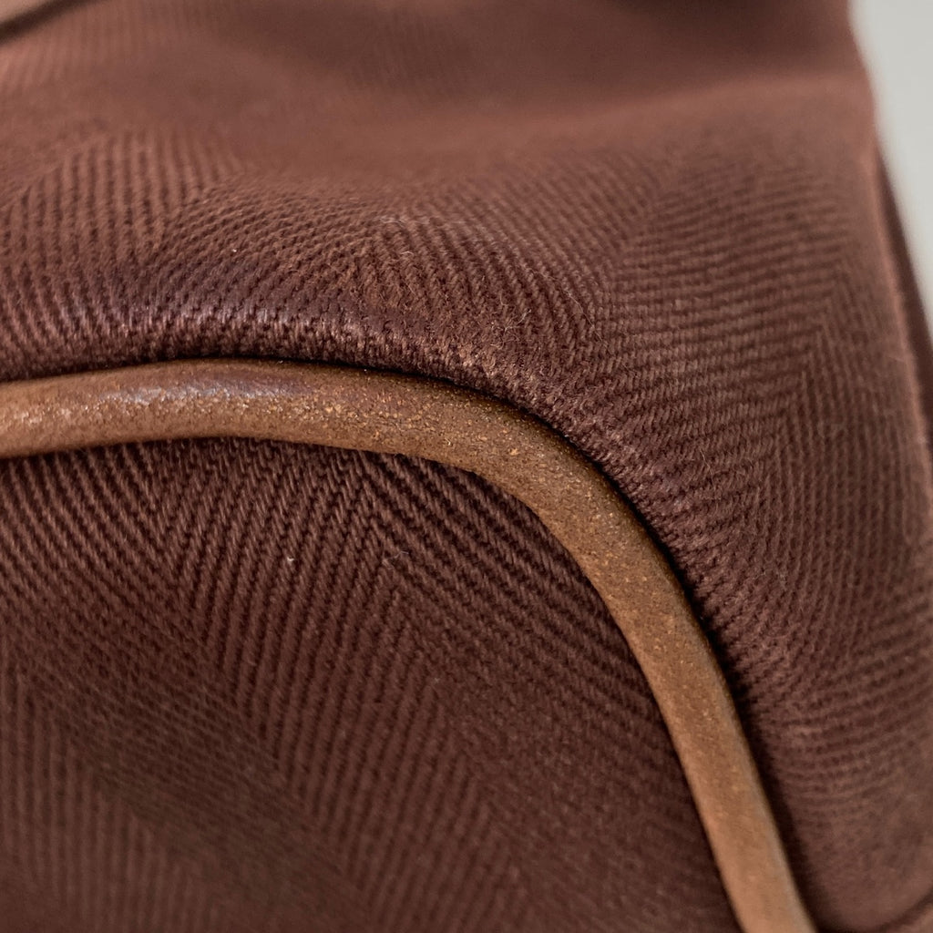 エルメス ヴァルパライソ PM 手提げ トート ハンドバッグ トワルシェブロン ブラウン レディース 【中古】brbag
