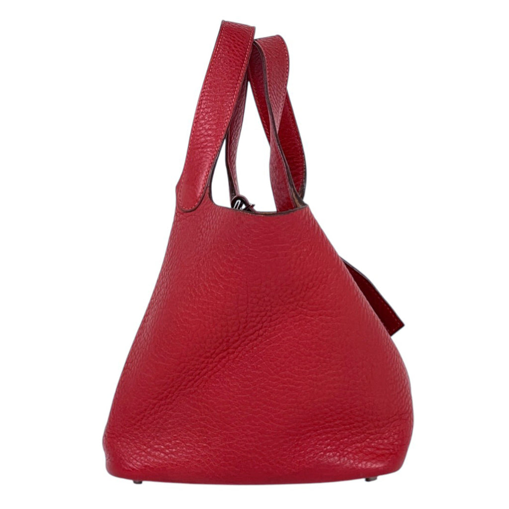 エルメス ピコタン PM ミニバッグ ハンドバッグ トリヨンクレマンス レッド □H レディース 【中古】brbag