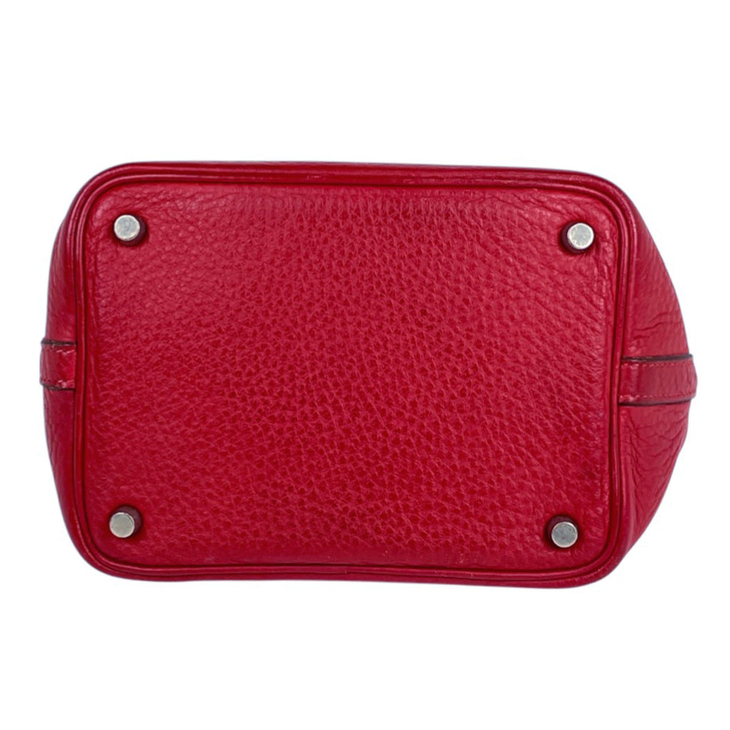 エルメス ピコタン PM ミニバッグ ハンドバッグ トリヨンクレマンス レッド □H レディース 【中古】brbag