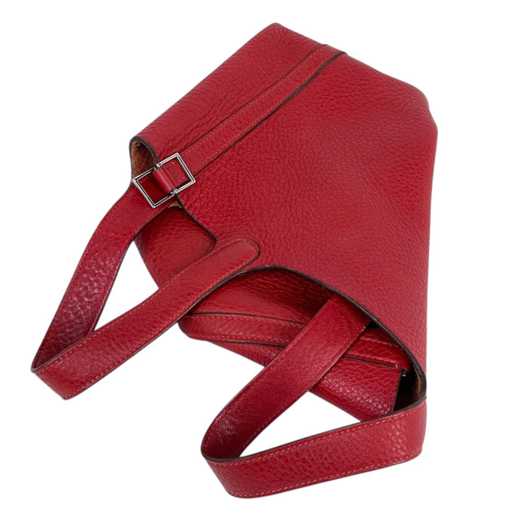 エルメス ピコタン PM ミニバッグ ハンドバッグ トリヨンクレマンス レッド □H レディース 【中古】brbag