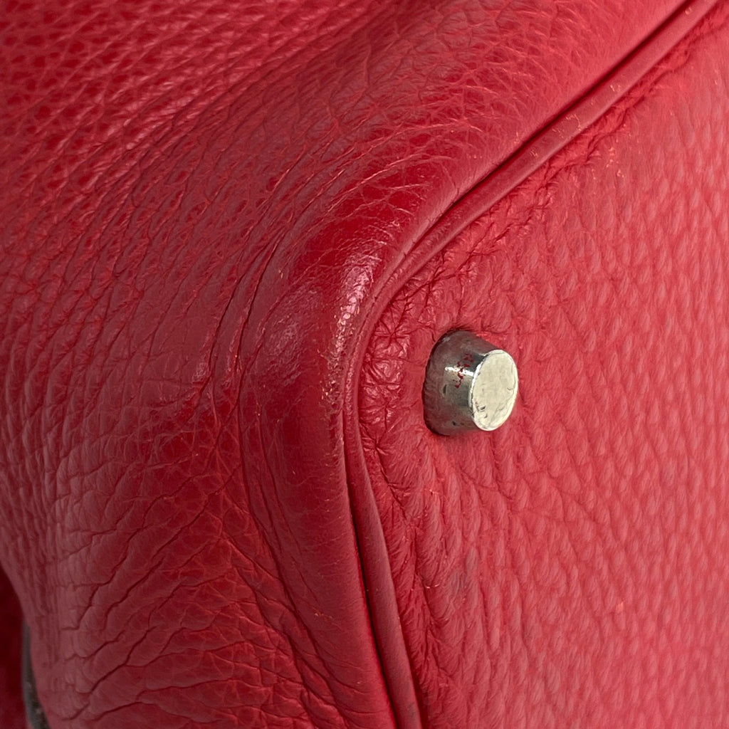 エルメス ピコタン PM ミニバッグ ハンドバッグ トリヨンクレマンス レッド □H レディース 【中古】brbag