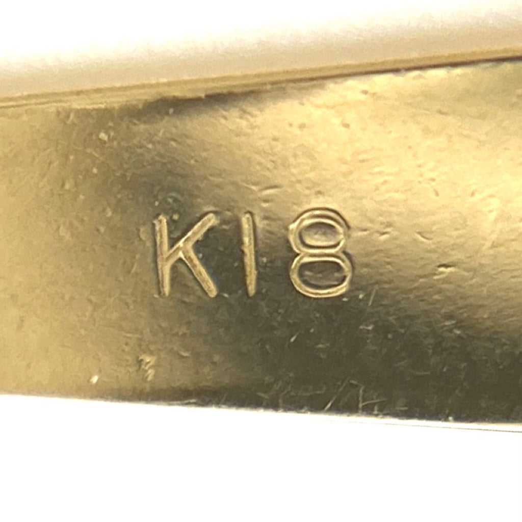メレダイヤ デザインネックレス YG イエローゴールド ペンダント ネックレス K18 ダイヤモンド レディース 【中古】nbjwl