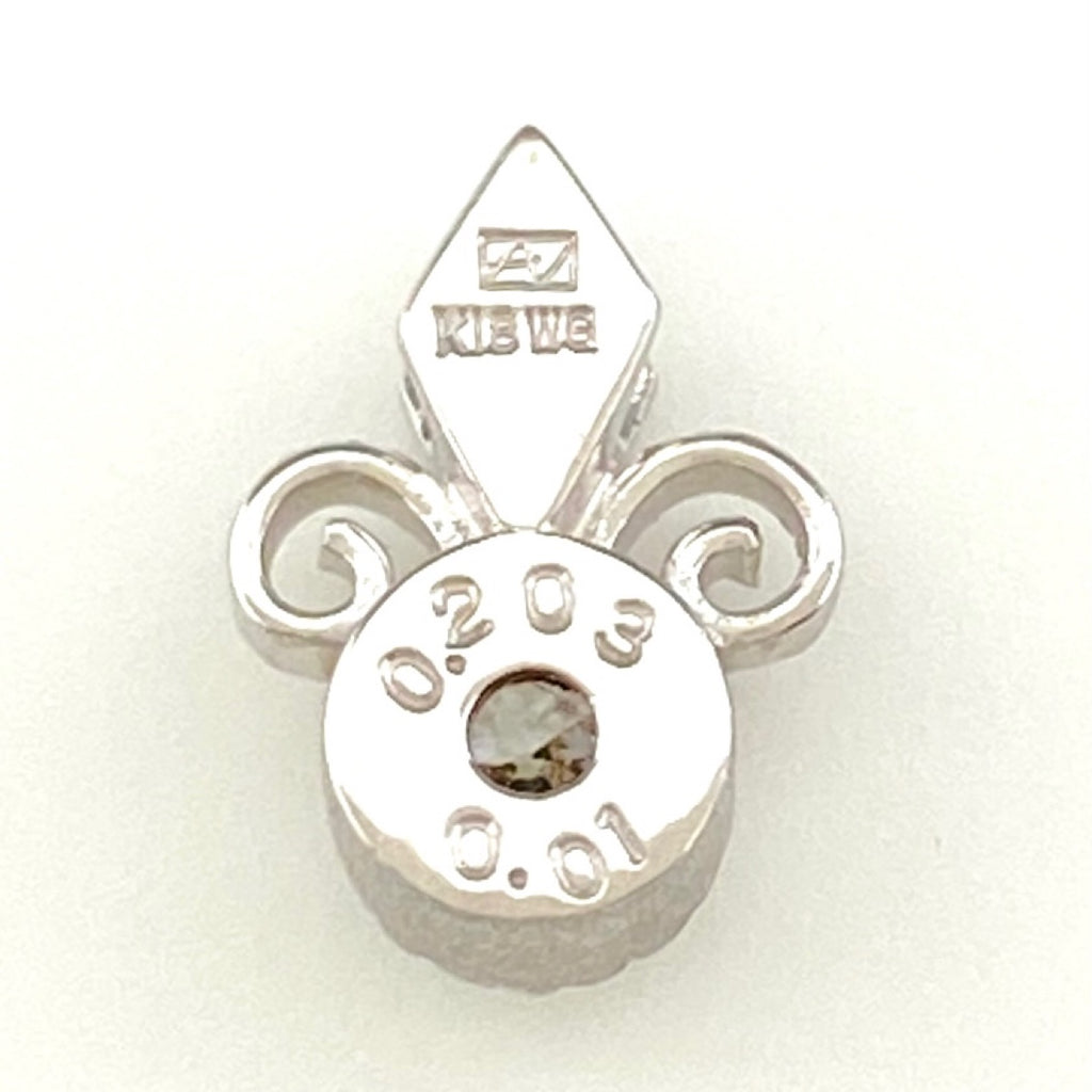 ダイヤモンド ペンダントトップ WG ホワイトゴールド メレダイヤ ペンダントトップ K18 WG ダイヤモンド レディース 【中古】nbjwl