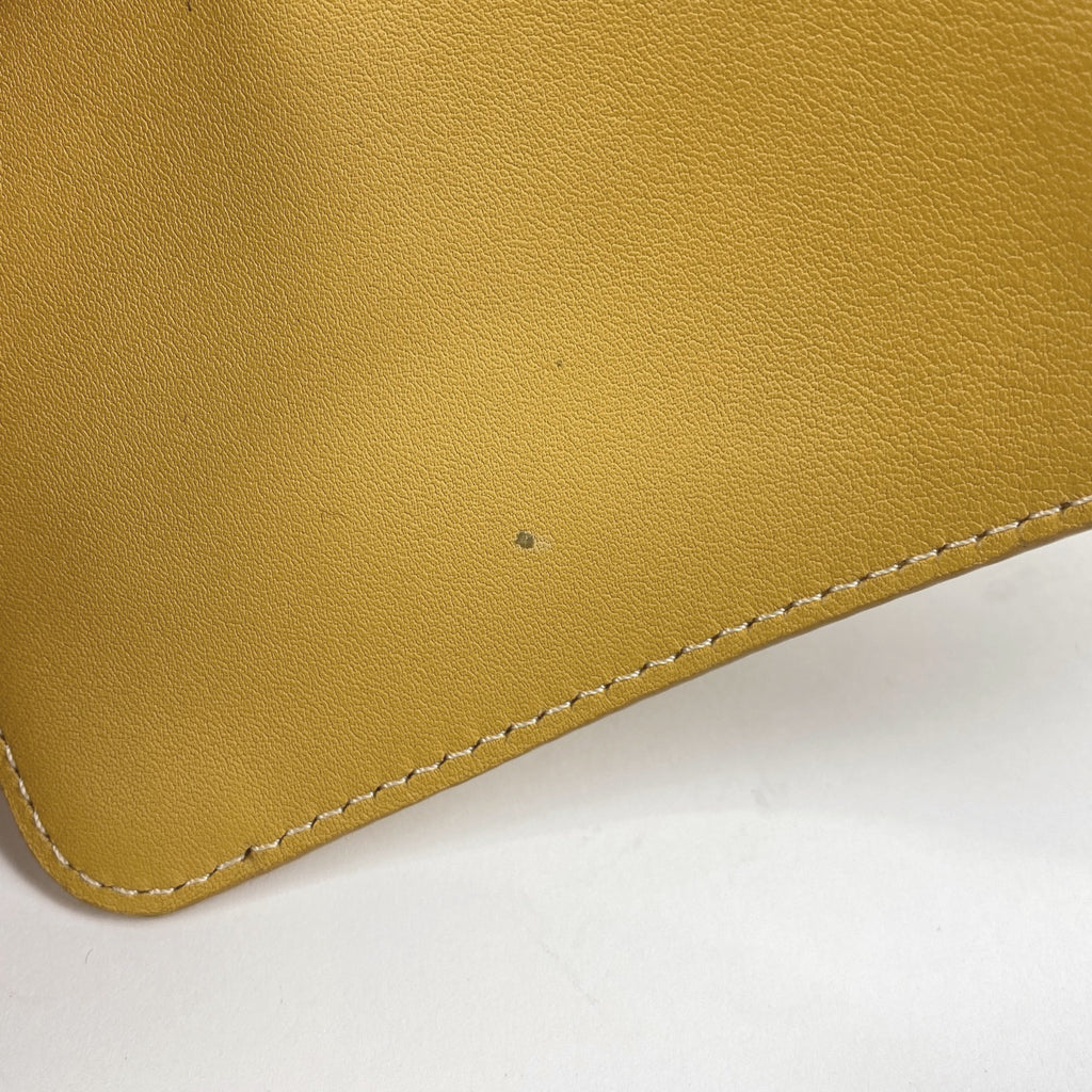 ロエベ アントン リュックサック アナグラム バックパック デイパック リュック レザー イエロー レディース 【中古】brbag