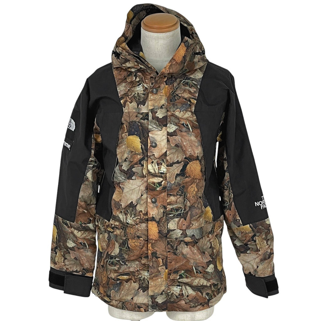 シュプリーム Mountain Light Jacket Leaves ナイロンジャケット 16FW ノースフェイス アウター マウンテンパーカー ナイロン ブラック ブラウン メンズ 【中古】brapp