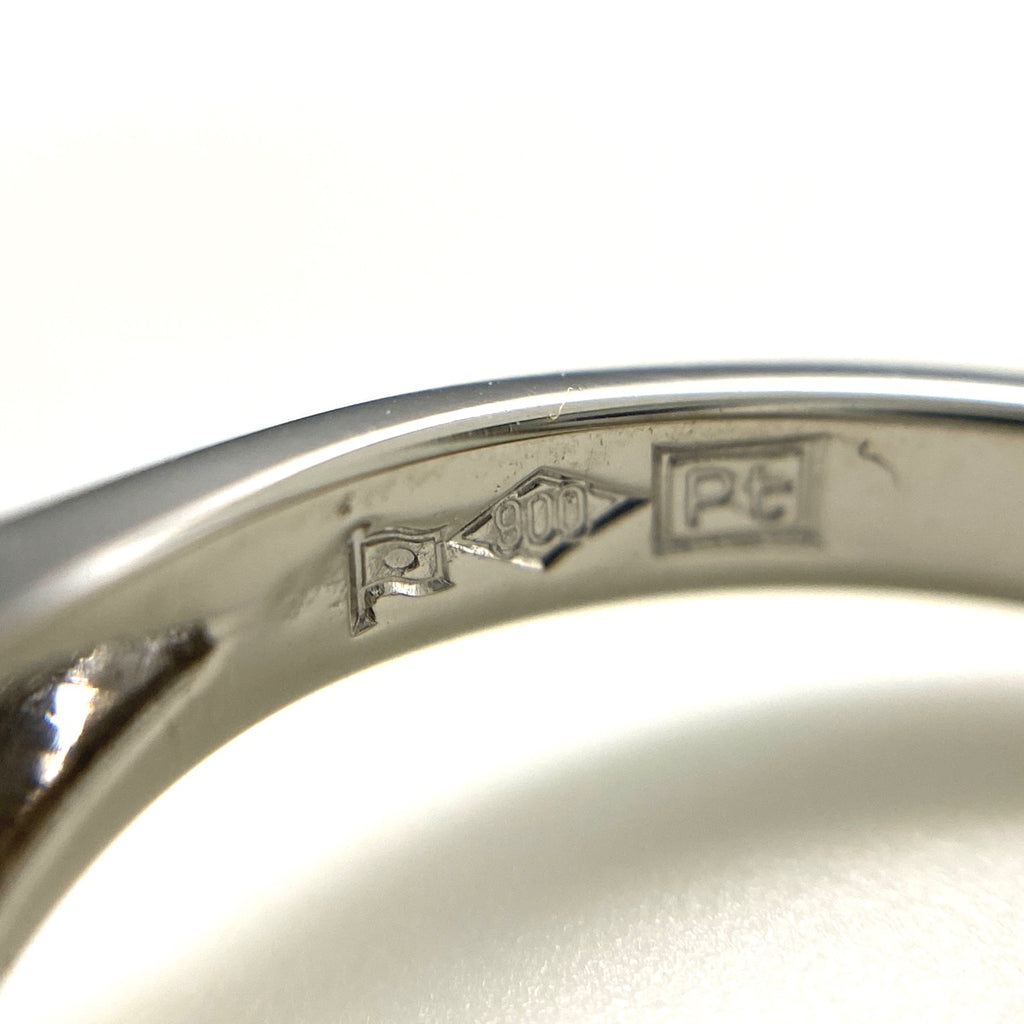 メレダイヤ デザインリング プラチナ 指輪 リング 9号 Pt900 ダイヤモンド レディース 【中古】nbjwl