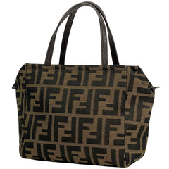 フェンディ ズッカ柄 ハンドバッグ ミニ ハンドバッグ キャンバス ブラウン 8N0000 レディース 【中古】brbag