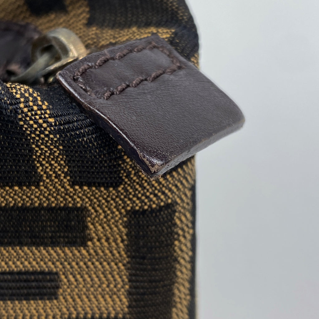 フェンディ ズッカ柄 ハンドバッグ ミニ ハンドバッグ キャンバス ブラウン 8N0000 レディース 【中古】brbag