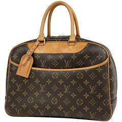 ルイ・ヴィトン ドーヴィル 手提げ ボーリングヴァニティ ハンドバッグ モノグラム ブラウン M47270 レディース 【中古】brbag