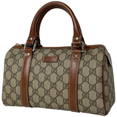 グッチ GG柄 ハンドバッグ ミニボストン ハンドバッグ コーティングキャンバス ブラウン 193604 レディース 【中古】brbag