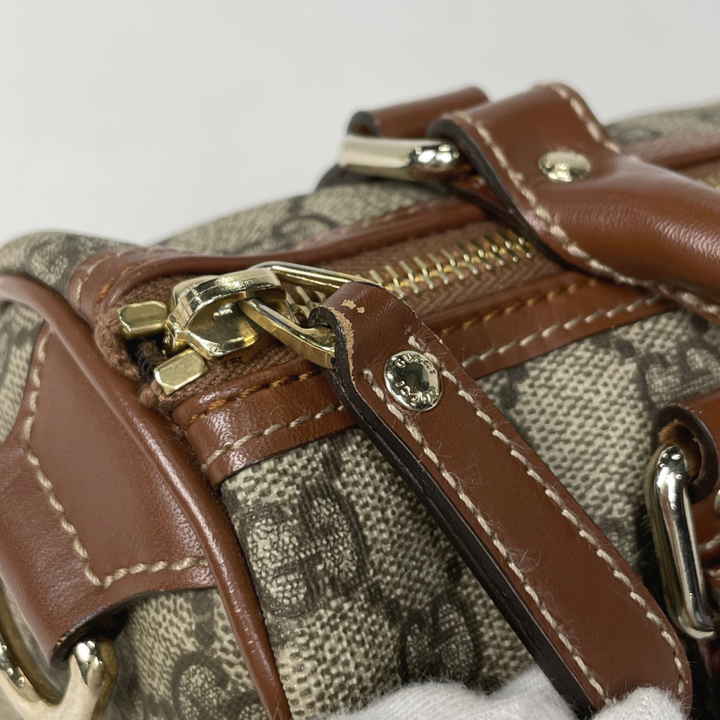 グッチ GG柄 ハンドバッグ ミニボストン ハンドバッグ コーティングキャンバス ブラウン 193604 レディース 【中古】brbag