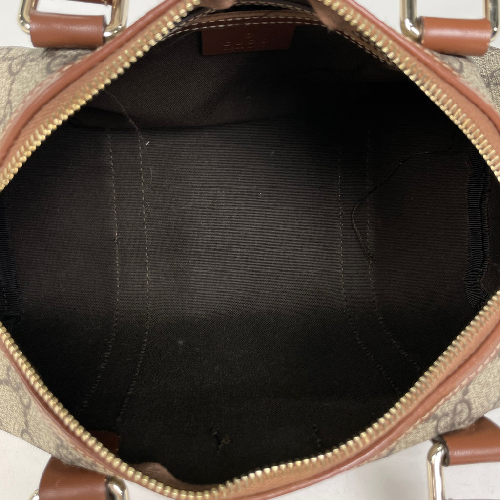 グッチ GG柄 ハンドバッグ ミニボストン ハンドバッグ コーティングキャンバス ブラウン 193604 レディース 【中古】brbag