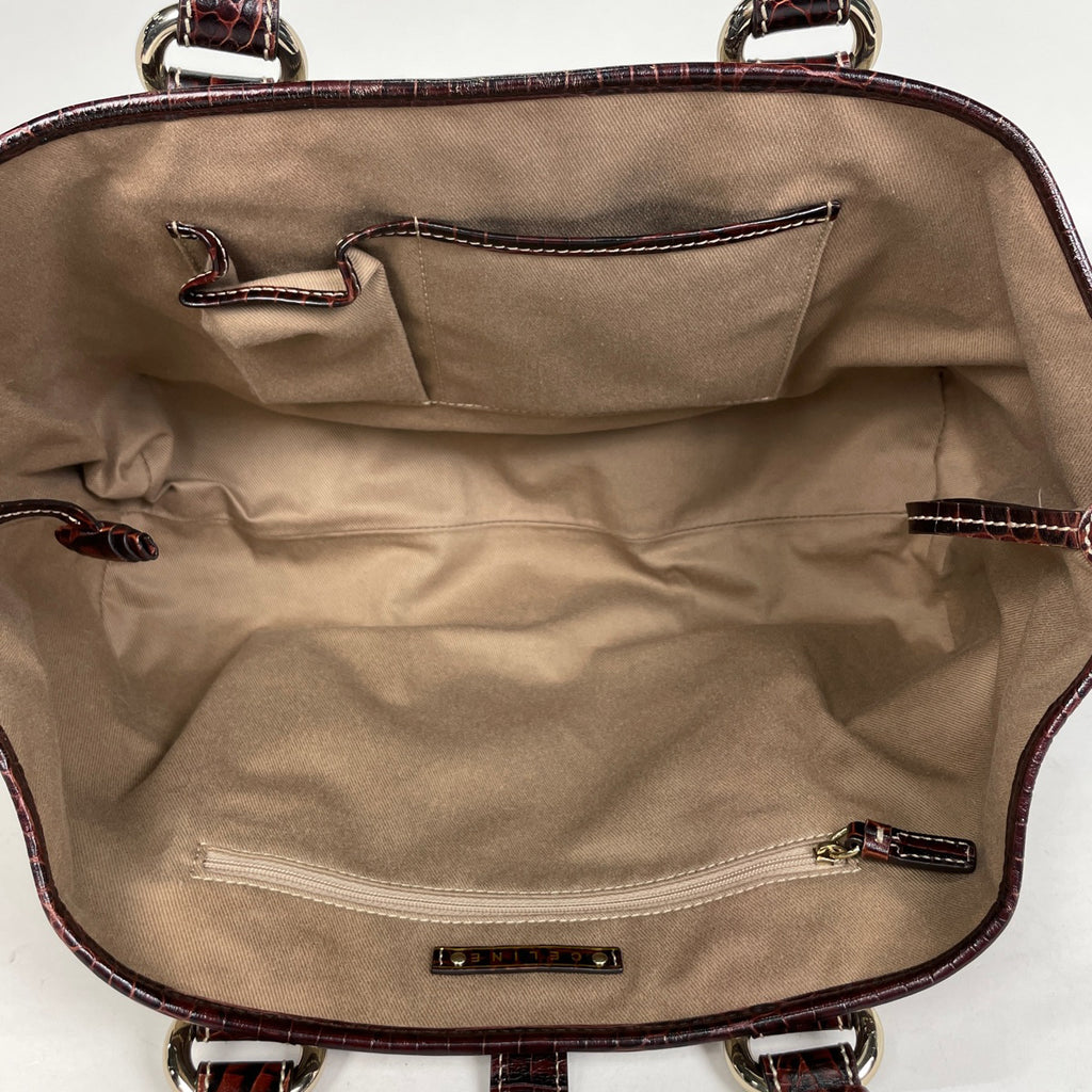 セリーヌ マカダム柄 トートバッグ ハンドバッグ トートバッグ キャンバス ブラウン レディース 【中古】brbag