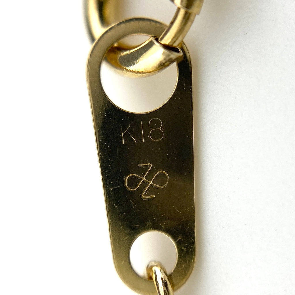 メレダイヤ デザインネックレス YG イエローゴールド ペンダント ネックレス K18 ダイヤモンド レディース 【中古】nbjwl