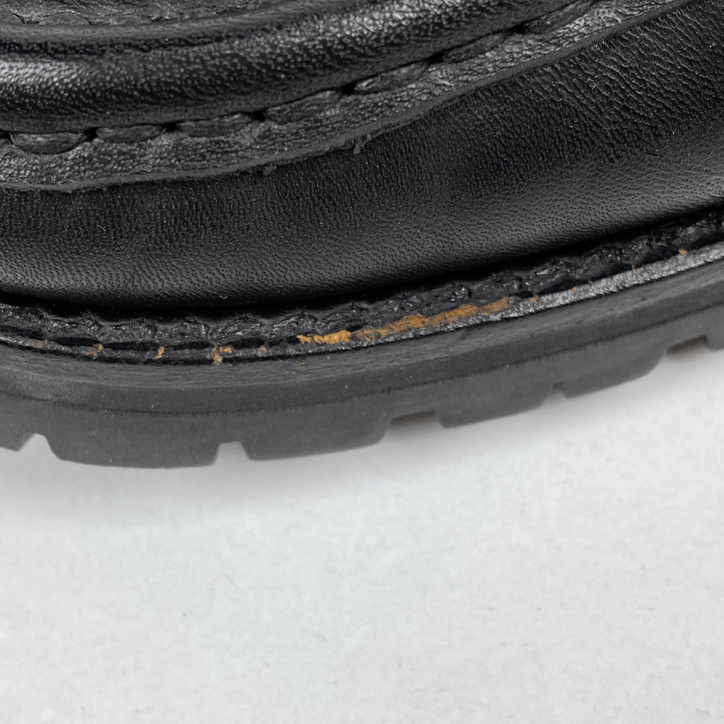 グッチ ホースビット ショートブーツ チャッカブーツ モカシン 靴 ショートブーツ レザー ブラック レディース 【中古】brapp