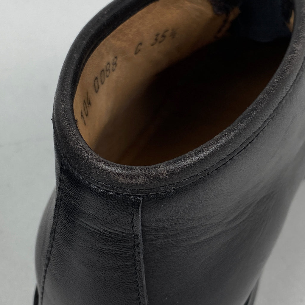 グッチ ホースビット ショートブーツ チャッカブーツ モカシン 靴 ショートブーツ レザー ブラック レディース 【中古】brapp