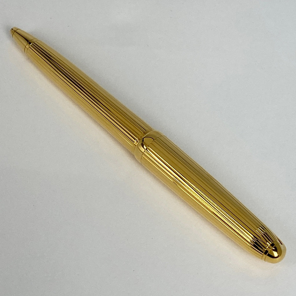カルティエ ロゴ ボールペン 筆記具 文房具 ゴドロン ボールペン メタル ゴールド レディース 【中古】brbag