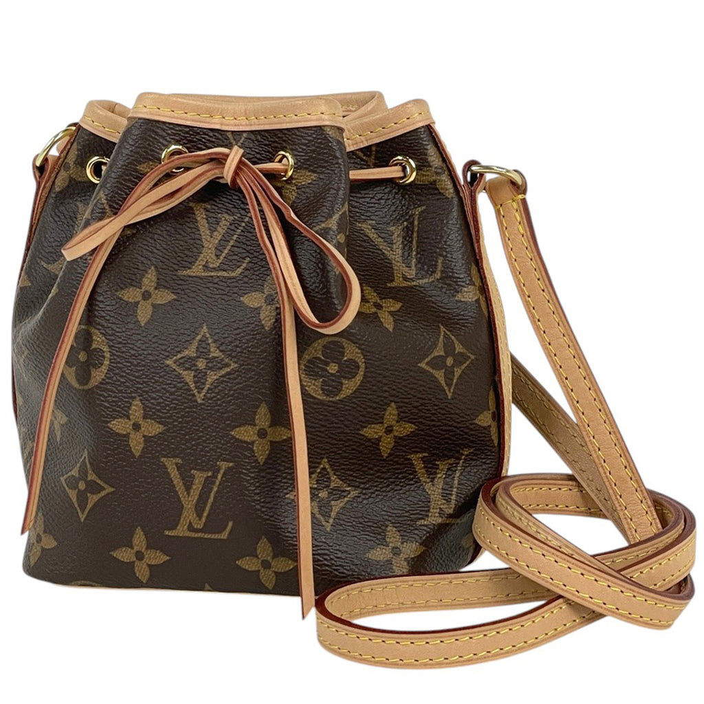 ルイ・ヴィトン ナノノエ ポシェット ショルダーバッグ モノグラム ブラウン M41346 レディース 【中古】brbag