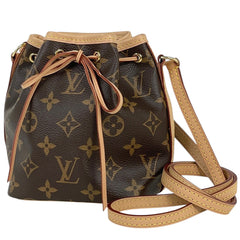 ルイ・ヴィトン ナノノエ ポシェット ショルダーバッグ モノグラム ブラウン M41346 レディース 【中古】brbag