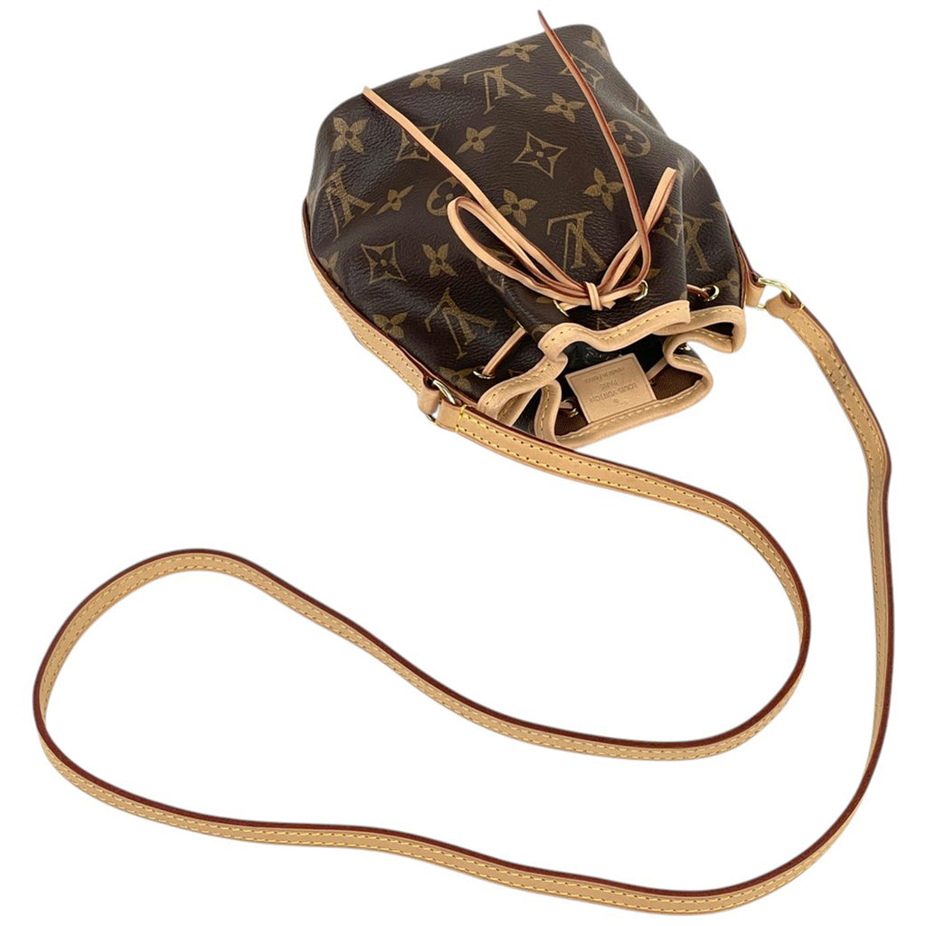 ルイ・ヴィトン ナノノエ ポシェット ショルダーバッグ モノグラム ブラウン M41346 レディース 【中古】brbag