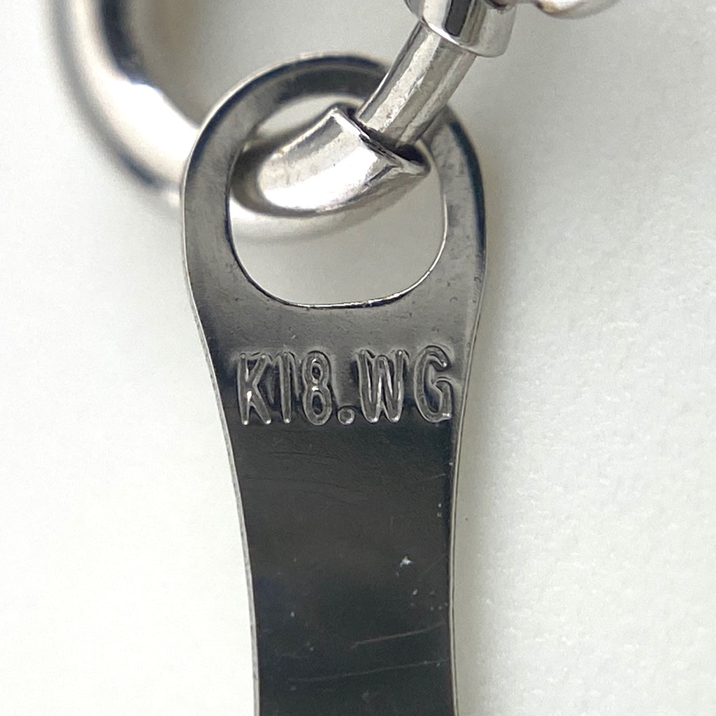 ルビー デザインネックレス WG ホワイトゴールド ペンダント メレダイヤ ハート ネックレス K18 WG ルビー レディース 【中古】nbjwl