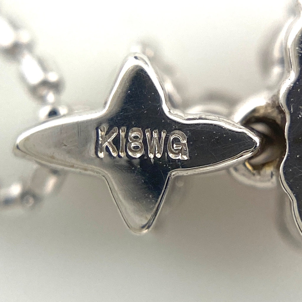 ルビー デザインネックレス WG ホワイトゴールド ペンダント メレダイヤ ハート ネックレス K18 WG ルビー レディース 【中古】nbjwl