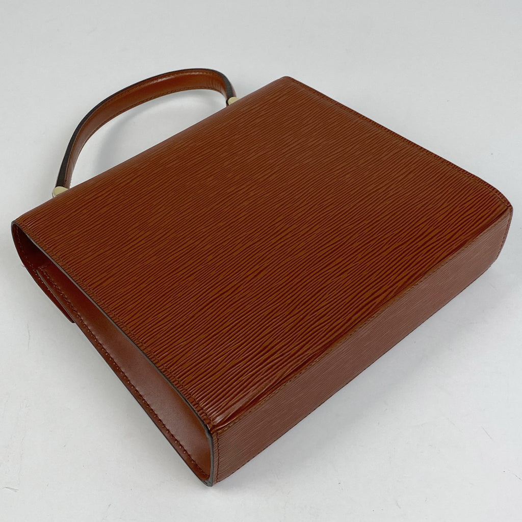 【ジャンク品】ルイ・ヴィトン マルゼルブ 手提げ ハンドバッグ エピ ケニアブラウン M52373 レディース 【中古】brbag