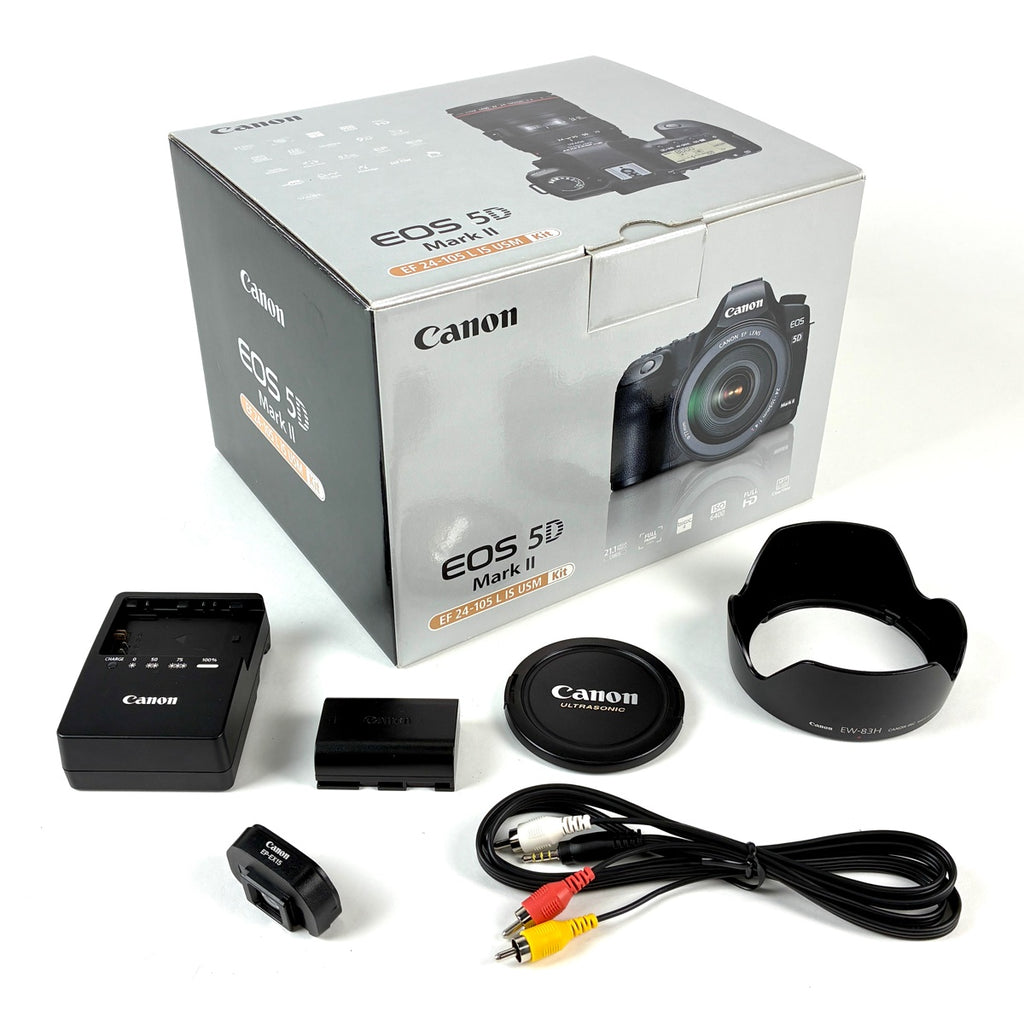 キヤノン Canon EOS 5D Mark II EF 24-105L IS USM レンズキット デジタル 一眼レフカメラ 【中古】cambb