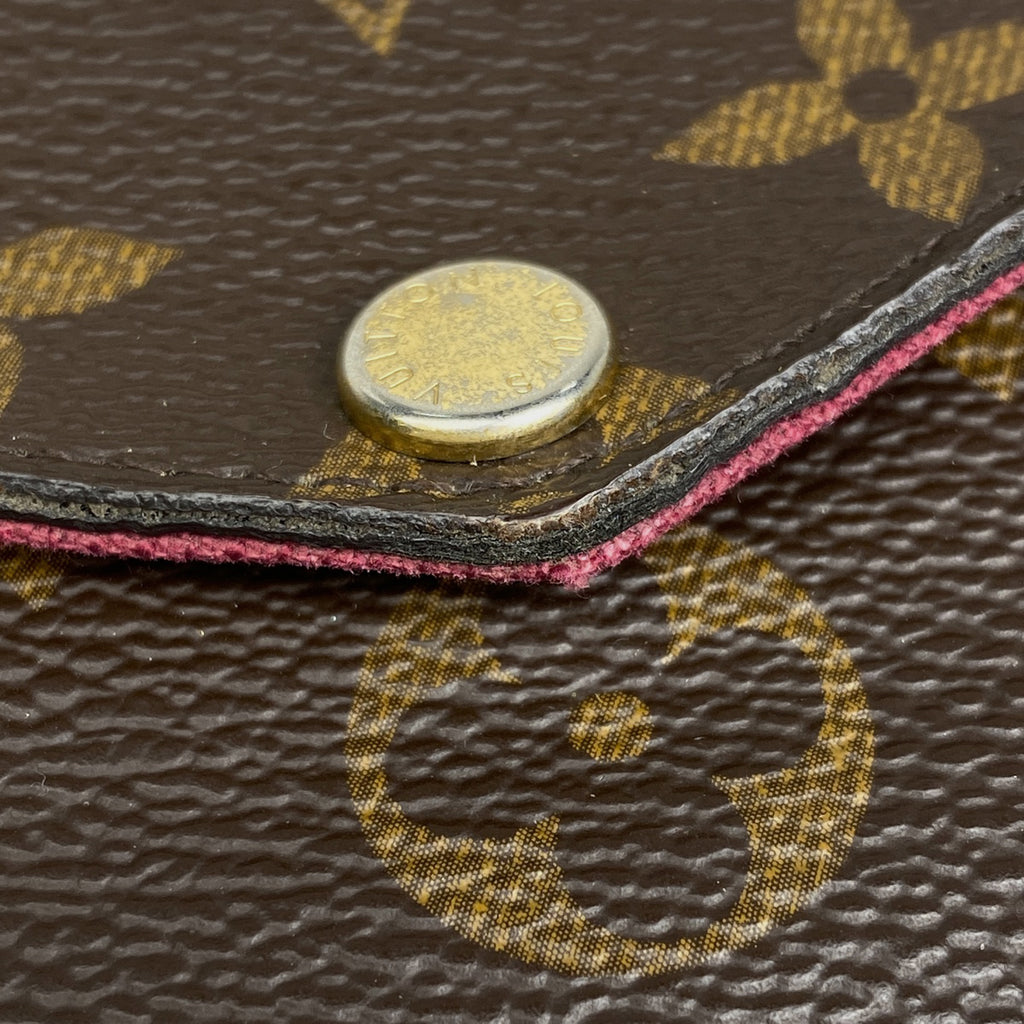 ルイ・ヴィトン ポシェット フェリシー 2WAY チェーンウォレット ショルダーバッグ モノグラム ブラウン フューシャ M61276 レディース 【中古】brbag