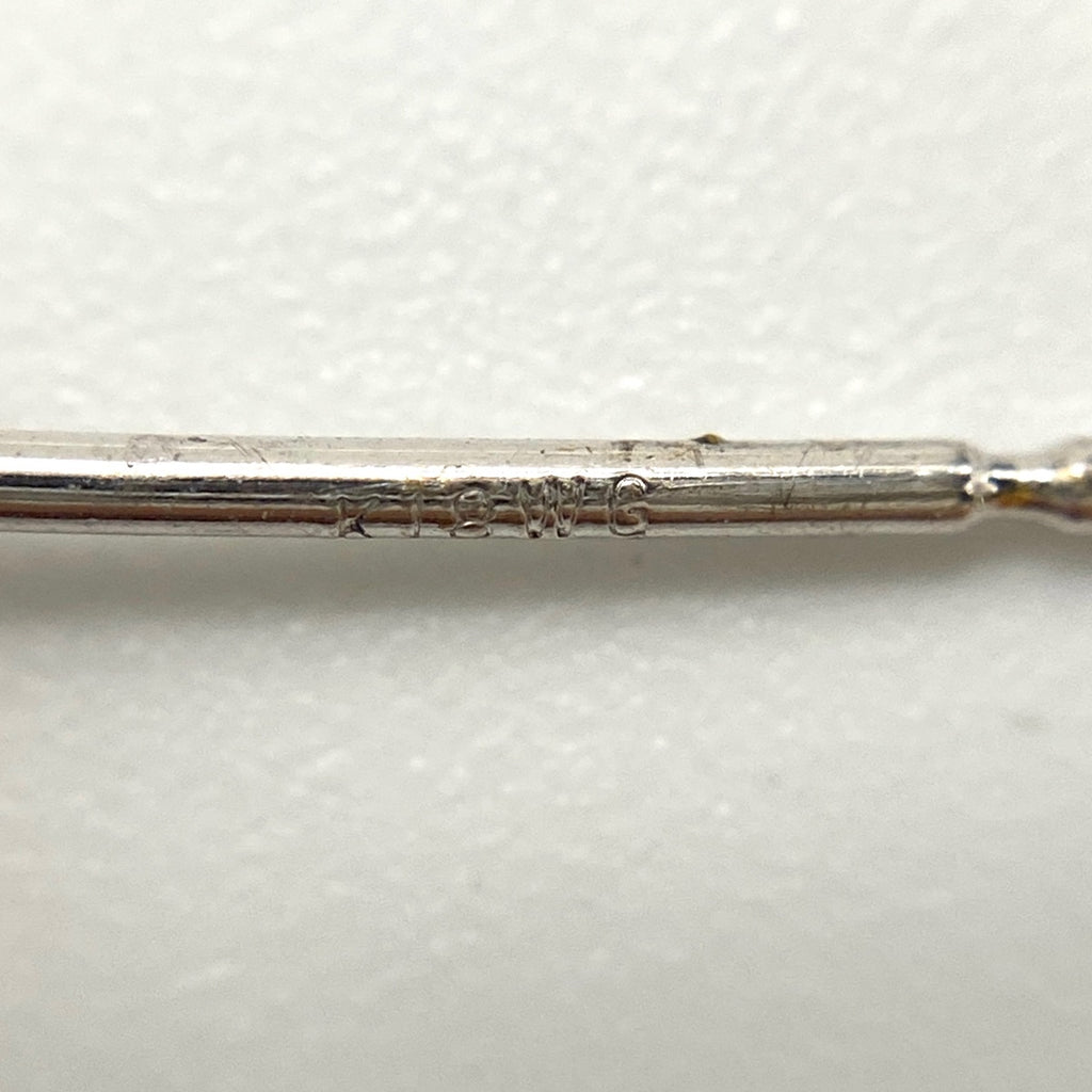 ハートモチーフ デザインピアス WG ホワイトゴールド メレダイヤ ダイヤモンド ピアス K18 K14 WG レディース 【中古】nbjwl
