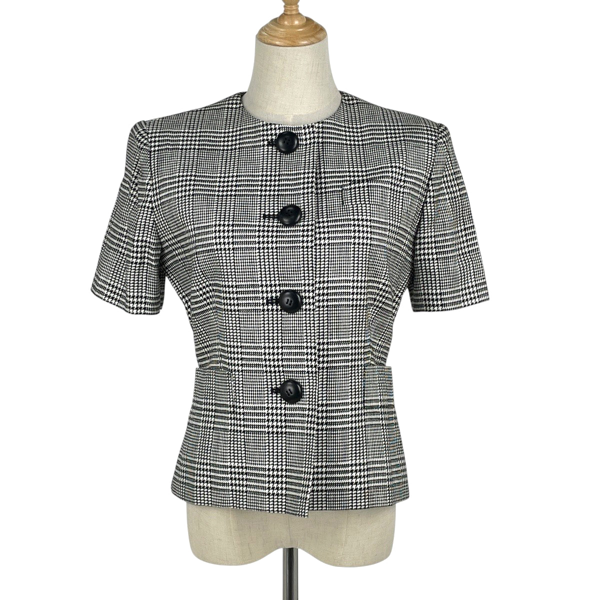 バイセル公式】クリスチャンディオール チェック柄 ノーカラー