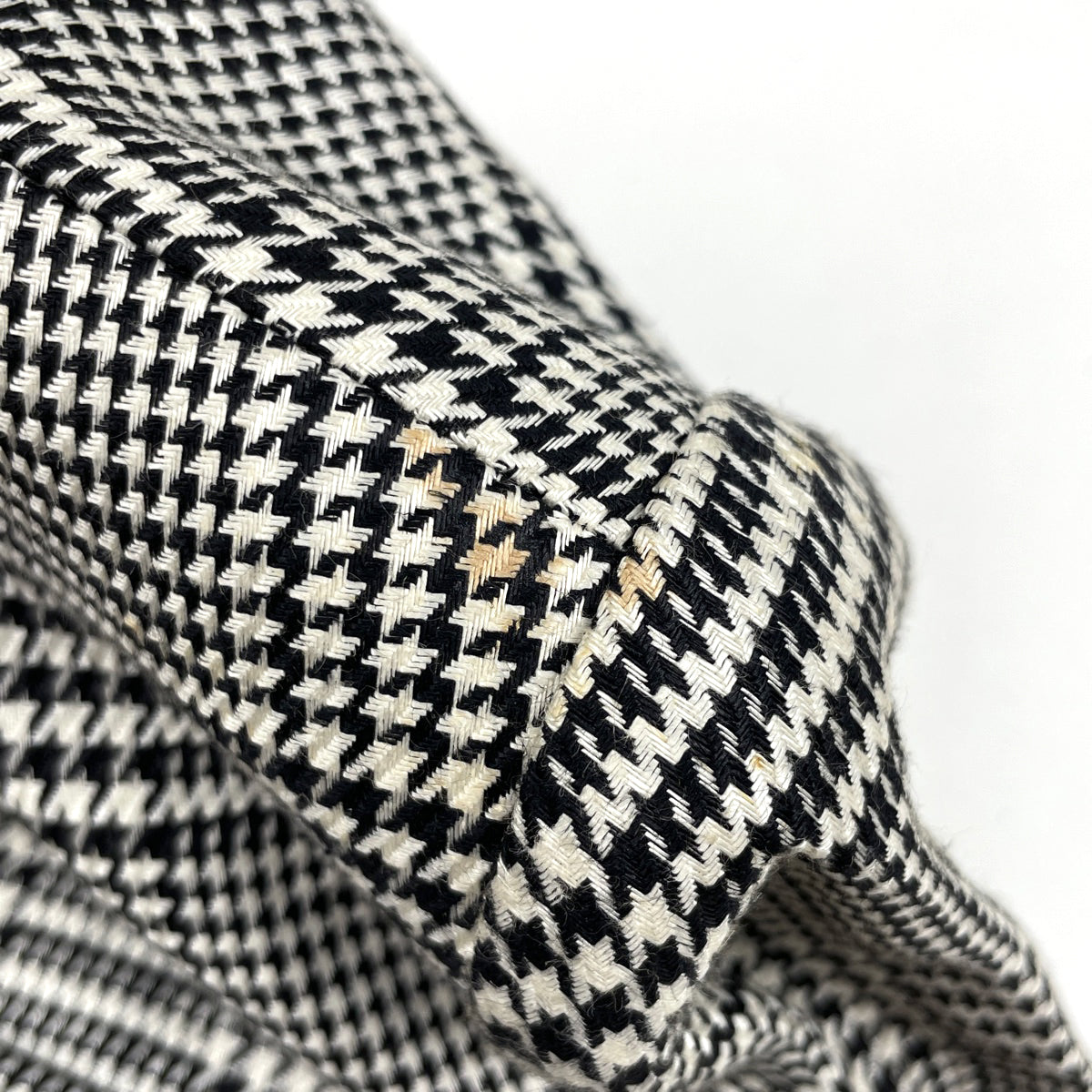 クリスチャンディオール プレタポルテ ノーカラーコート チェック 9 白 黒 クリスチャンディオール プレタポルテ ノーカラーコート