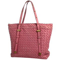 ボッテガヴェネタ イントレチャート ハンドバッグ ナッパ ハンドバッグ レザー ピンク 162937 レディース 【中古】brbag