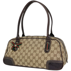 グッチ GG柄 ショルダーバッグ シェリーライン ウェブ プリンシー ショルダーバッグ GGキャンバス ベージュ ブラウン 161720 レディース 【中古】brbag