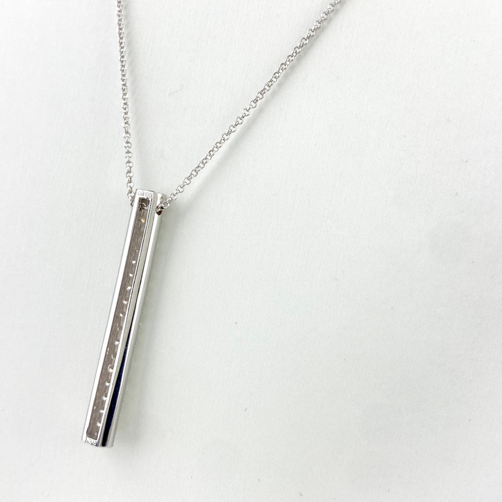メレダイヤ デザインネックレス WG ホワイトゴールド ペンダント ネックレス K18 ダイヤモンド レディース 【中古】nbjwl