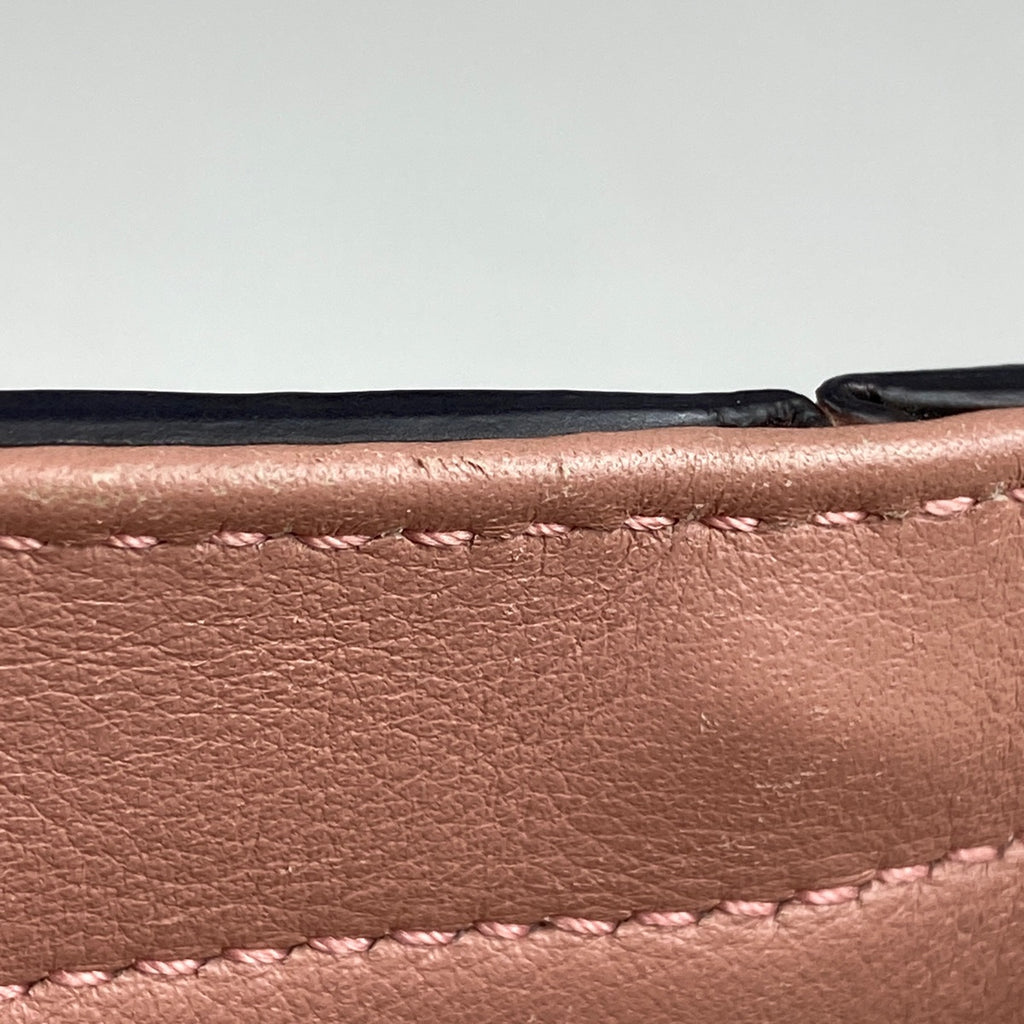 グッチ マイクログッチ シマ ハンドバッグ 2WAY ショルダーバッグ ハンドバッグ シマレザー ピンク 449241 レディース 【中古】brbag